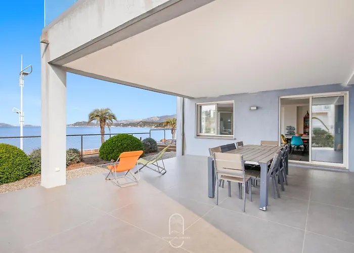 Villa Antoine Appartement Rdj Vue Mer Clim Wifi Parking Plage 50M La Garonne