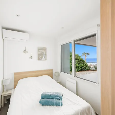 Villa Antoine Appartement Rdj Vue Mer Clim Wifi Parking Plage 50M La Garonne Le Pradet Exterior photo